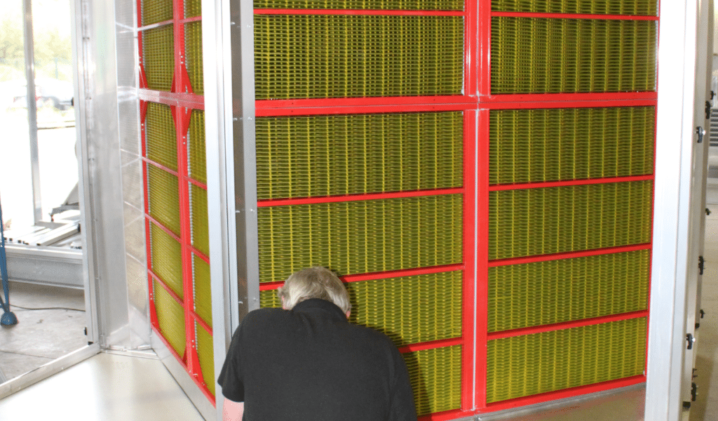 Blygold Coating on an AHU, Air Handling unit to protect the coil from corrosion in the extreme environments