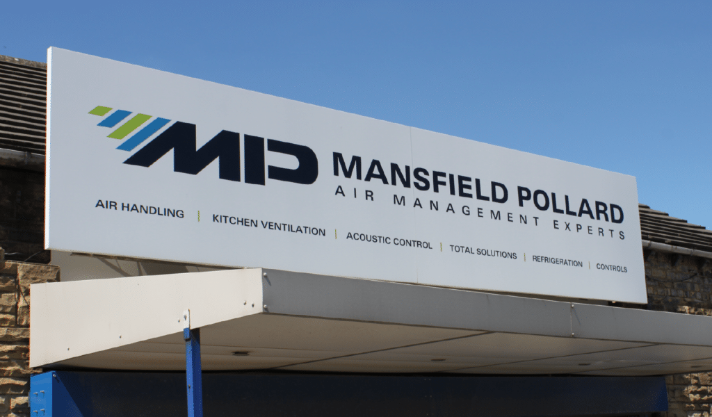 Mansfield Pollard Logo on building Signage