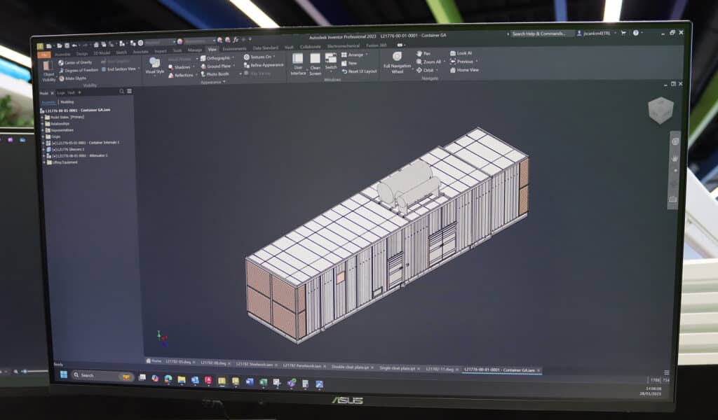 3d model of an acoustic enclosure
